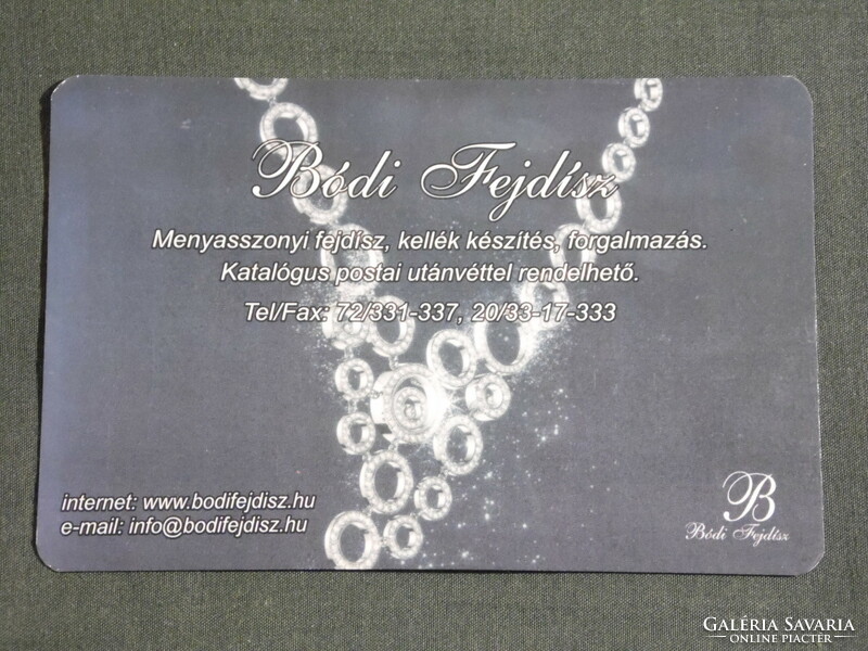 Card calendar, bodi headdress bridal headdress making, Pécs, 2007, (6)