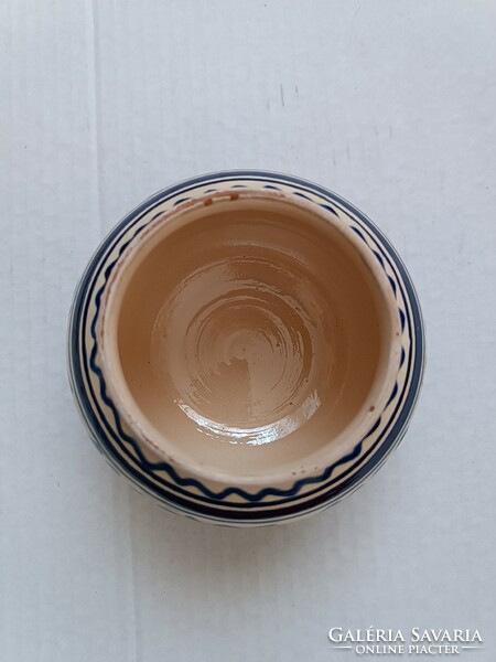 Korondi blue and white ceramic small vase
