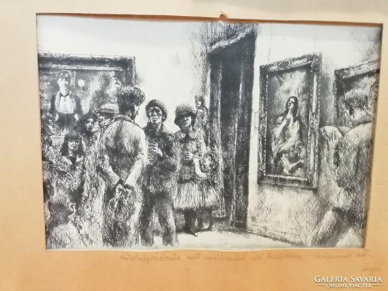 Köztulajdonba vett műkincsek első kiállítása Műcsarnok 1919 (Tusrajz)
