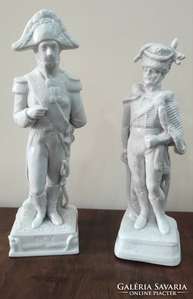 Pair of Capodimonte porcelain figurines