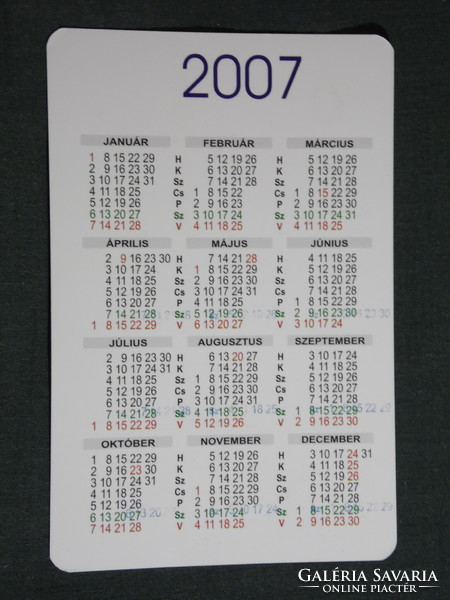 Card calendar, job service employment provider, Pécs, Székesfehérvár, Tatabánya, 2007, (6)