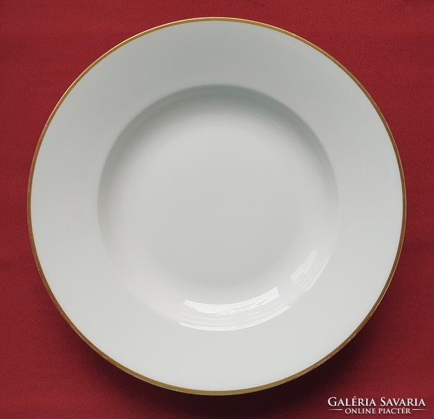 Rosenthal német porcelán aranyozott 1 személyes étkészlet tányér tálaló tál kínáló arany széllel