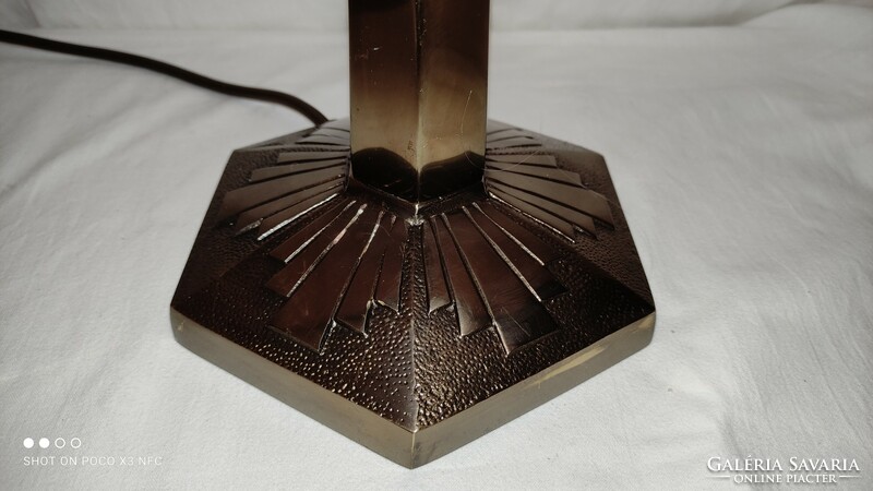 Handmade tiffany lamp tiffany glass studio copper alloy with bronze table lamp base