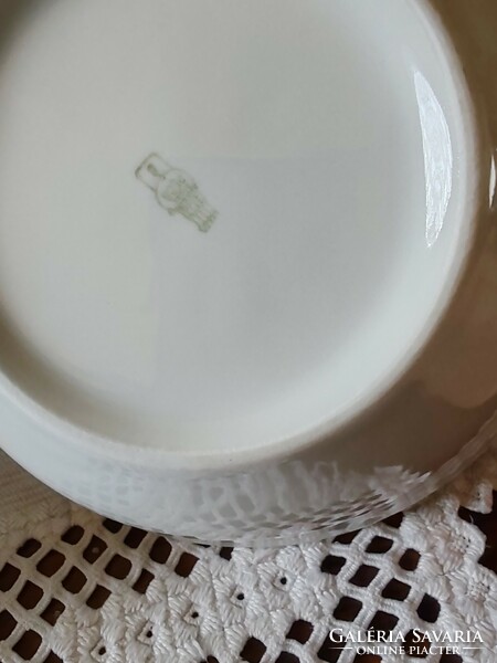 Zsolnay porcelán gulyás tányér, kocsonyás tányér