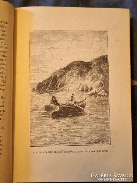 First Hungarian edition! 1895 Verne: The Wonderful Adventures of Master Antifer-Franklin-Beautiful!