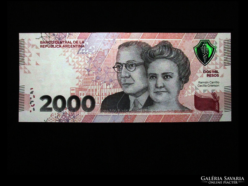 UNC - 2000 PESOS - ARGENTINA - 2000 (Orvos emlékező bankjegy!!) Olvass!