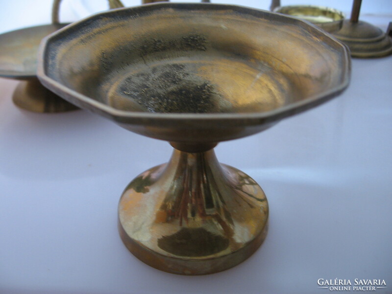Copper candle holder, candle holder base bowl