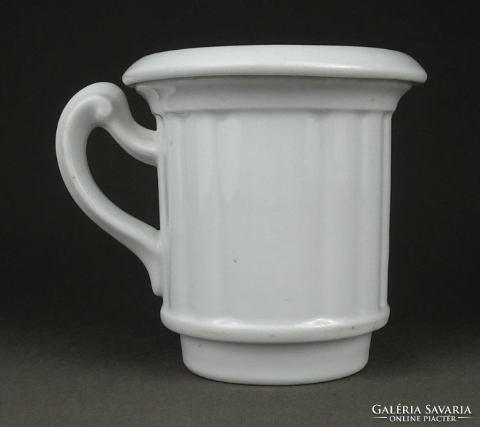 1Q521 Antik két darabos vastagfalú porcelán szűrő teaszűrő