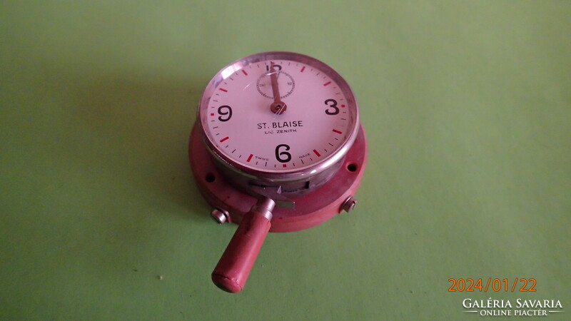 Zenith St. Blaise telefonidő-mérő óra, kb. 1960 évek