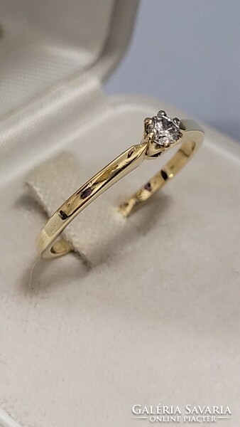 14 K arany női gyűrű 1,56 g