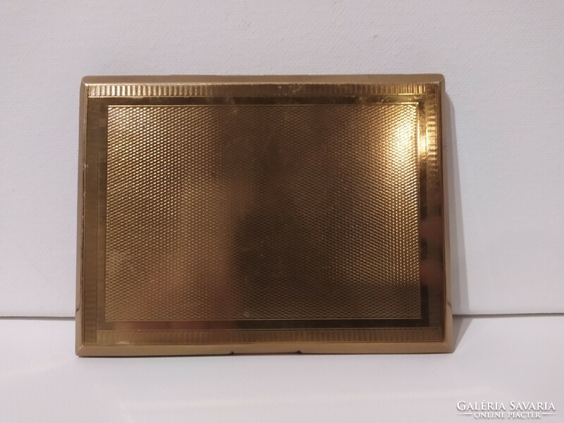 Fire-gilded, art deco, copper cigarette case