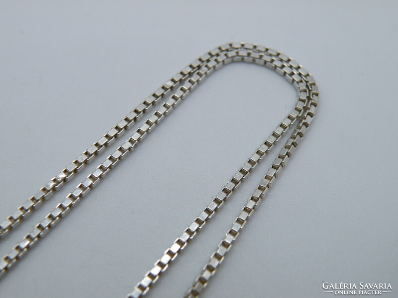 UK0252 Velencei kocka mintájú ezüst nyaklánc 925