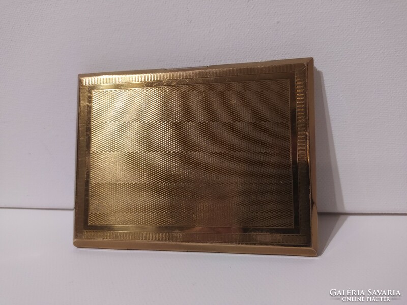 Fire-gilded, art deco, copper cigarette case