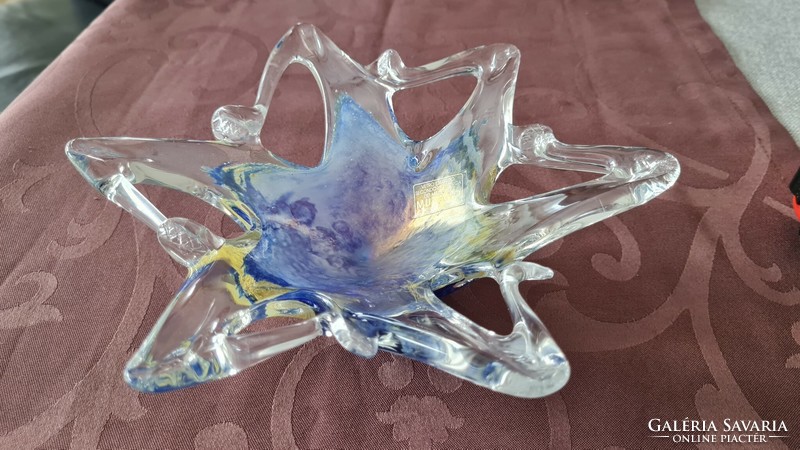 Murano bowl / centerpiece blue