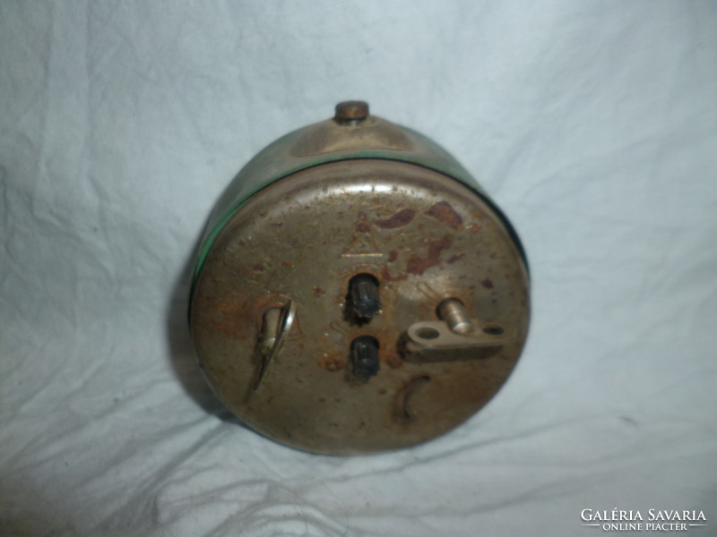 Old wind-up Soviet alarm clock alarm clock works