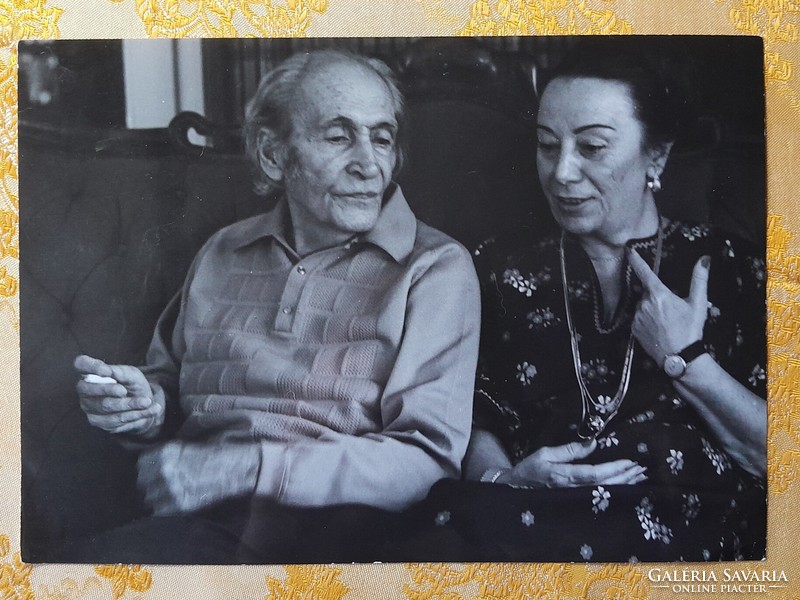 Picture of writer Tibor Déry and his wife - carpenter Irene