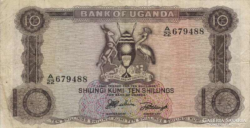 10 shilling 1966 Uganda