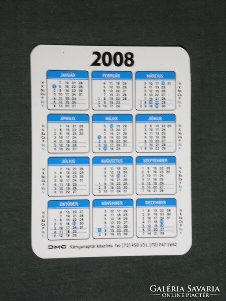 Card calendar, smaller size, bem gsm mobile phone store, Pécs, 2008, (6)