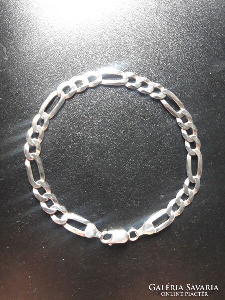 Silver men's bracelet / bracelet - 24 cm