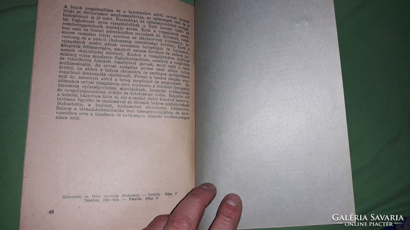 1930. About dr. Imre Zemplényi - book of slippery diseases life and health according to the pictures