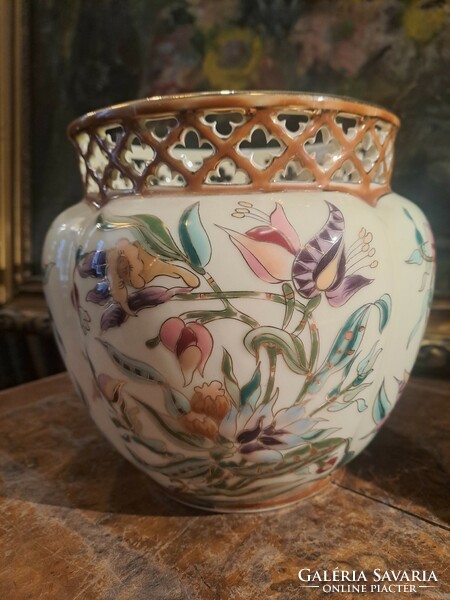 Original Zsolnay orchid pot (2.)