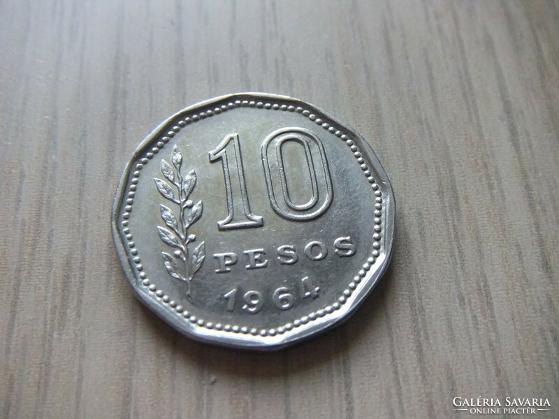 10 Pesos 1964 Argentina