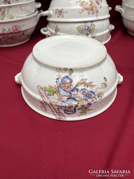 2 Ears flower scones scone bowl soup bowl peasant bowl peasant coma bowl