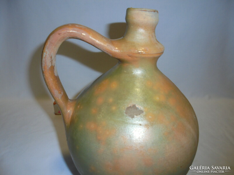 Old earthenware jug - folk, peasant