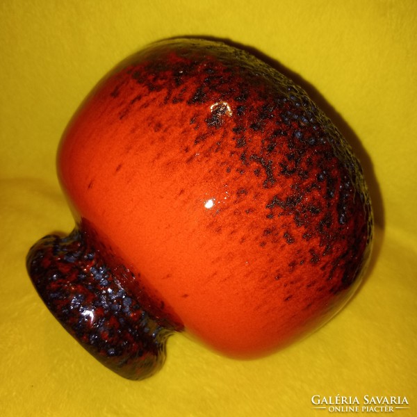 Retro, gömb alakú, német kerámia váza.