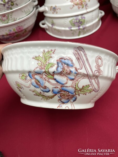 2 Ears flower scones scone bowl soup bowl peasant bowl peasant coma bowl