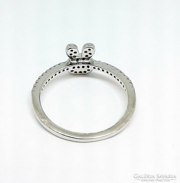 Silver ring with bunny stones (zal-ag107609)