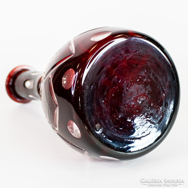 Purple stained glass beverage spout