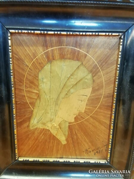 Inlaid wall picture - Virgin Mary