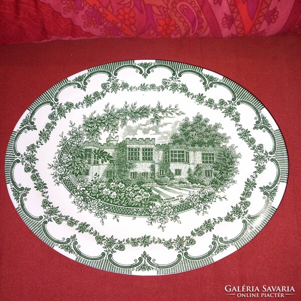 English green limited edition serving bowl