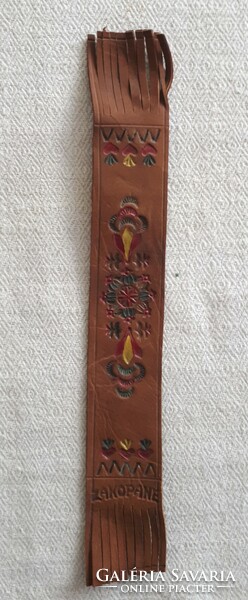 Leather bookmark with zakopane inscription