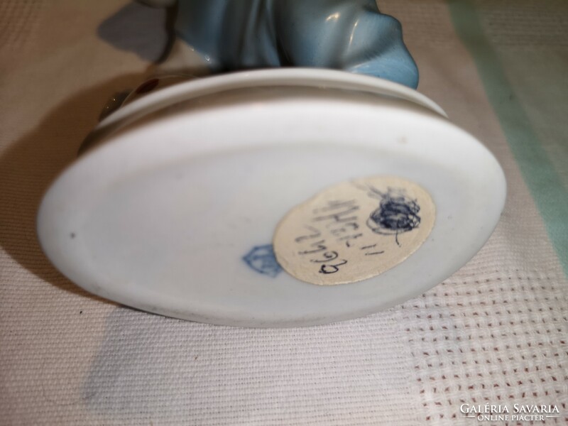 Porcelain toddler with ball zsolnay 1. Manually numbered