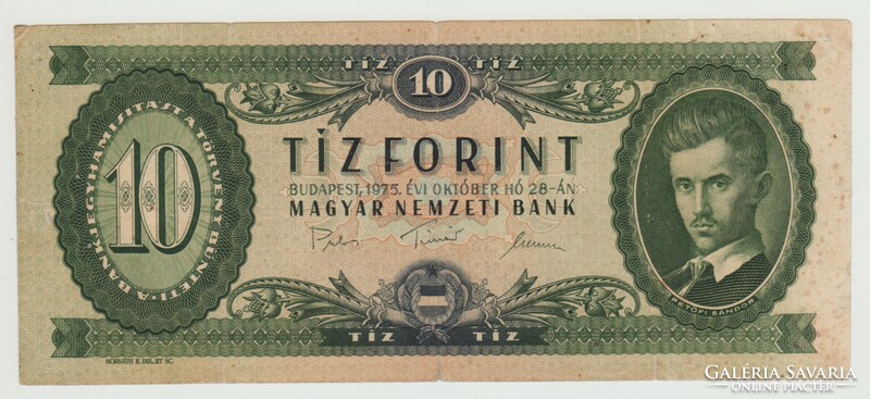 10 FORINT 1975 ÉV