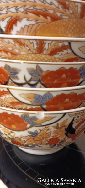 6 Chinese gilded pattern compote bowl bowl muesli