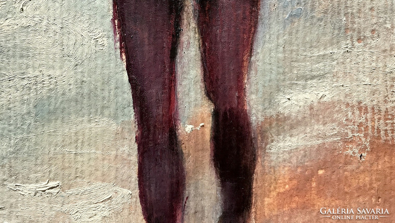 Unforgotten moment - oil painting - 23 x 15.5 cm