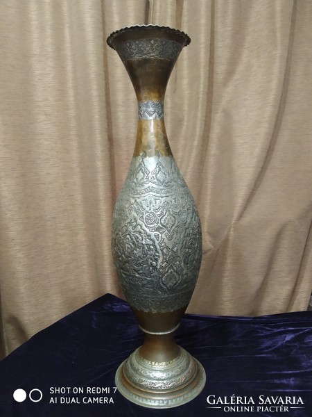 Persian /Arabic/ floor vase (tinned copper) hand embossed. --720mm high.