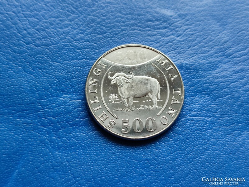 Tanzania shilling mia tano / 500 shillings 2014 kaffir buffalo! Ouch! Rare!