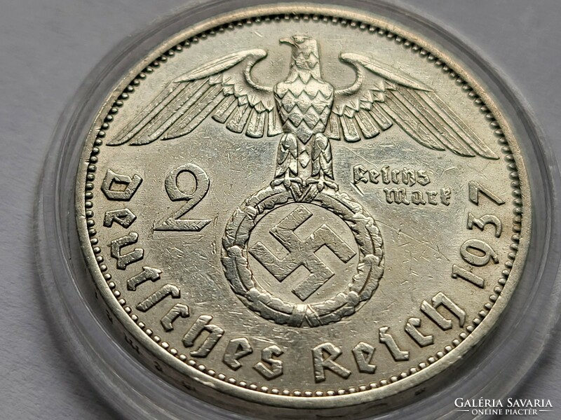 III. Empire silver 2 marks 1937 a.