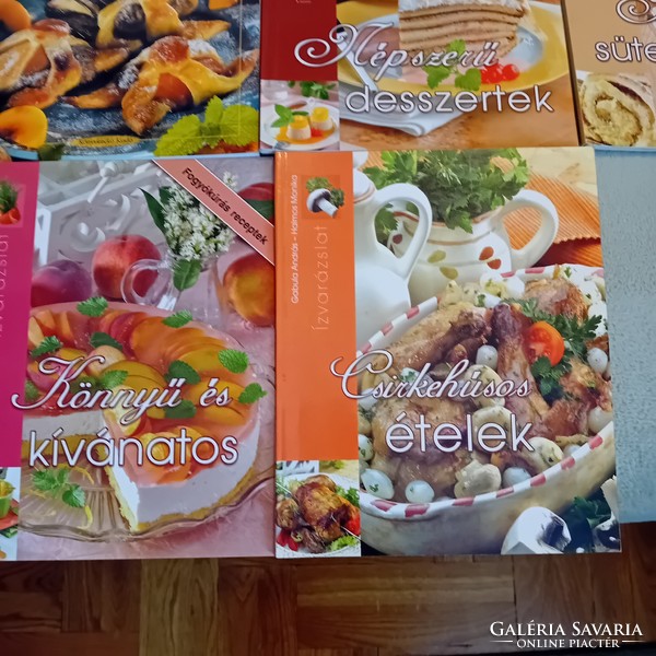 Szakácskönyvek 13 db sok színes képpel egyben eladó