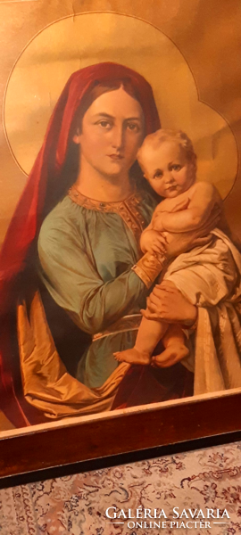 Large icon of the Virgin Mary with baby Jesus