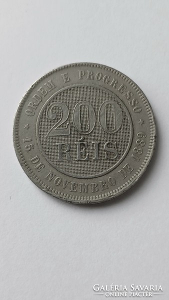 200 Reis 1889  BRAZÍLIA