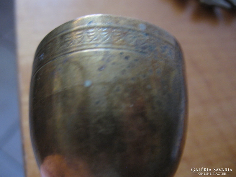 Small copper goblet