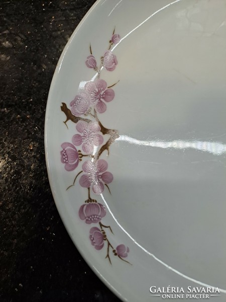 Retro lowland porcelain peach blossom serving bowl 38x23 cm