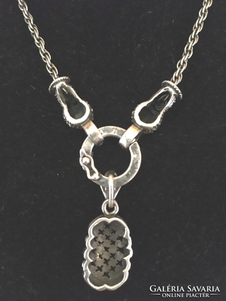 Silver - marcasite necklace - with 925 fineness mark - special!!!