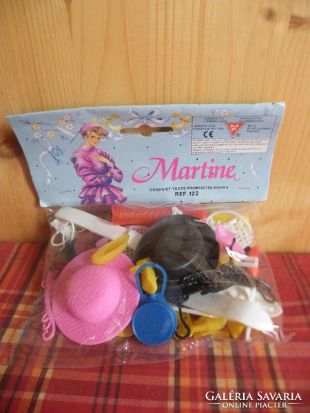 Régi retro Martine baba kiegészítő csomag ritkaság az 1980- as évekből eredeti, bontatlan csomagban