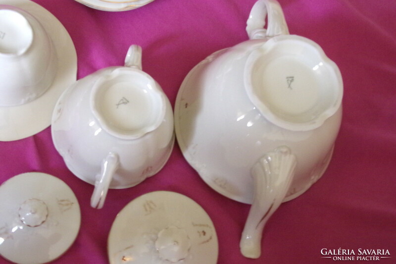 Porcelain incomplete tea set drasche